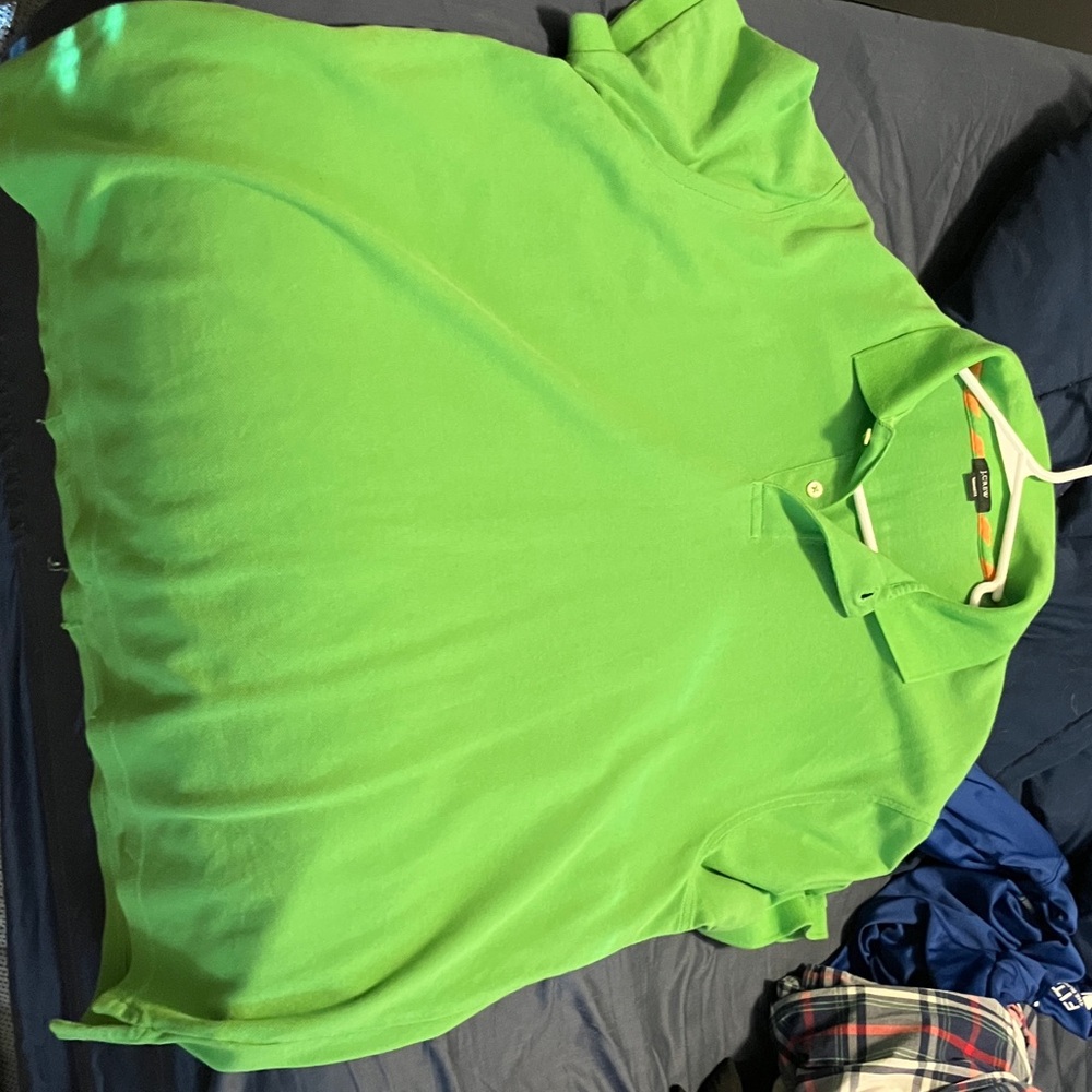 J. Crew Bright Green Polo Shirt